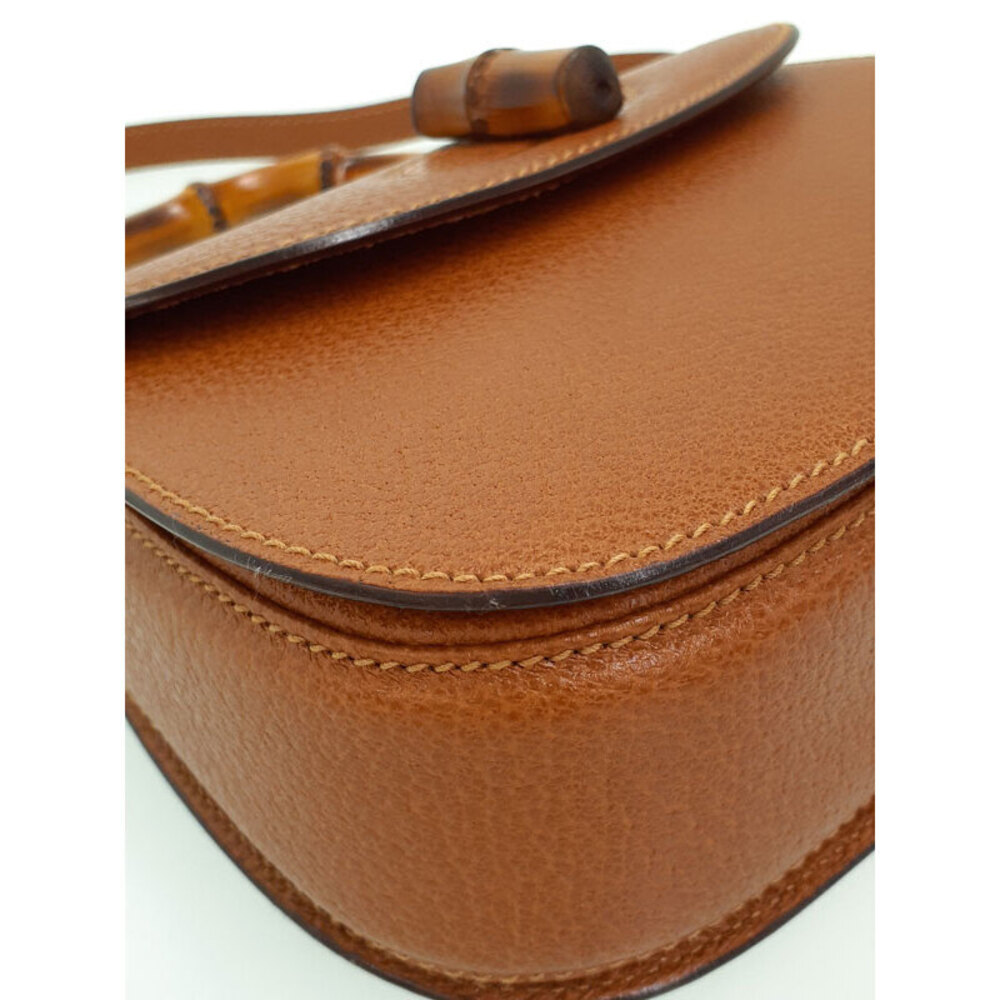 Gucci Bag Handbag Handle Shoulder Bamboo Leather Top - Picture 5 of 9